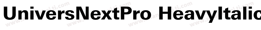 UniversNextPro HeavyItalic字体转换